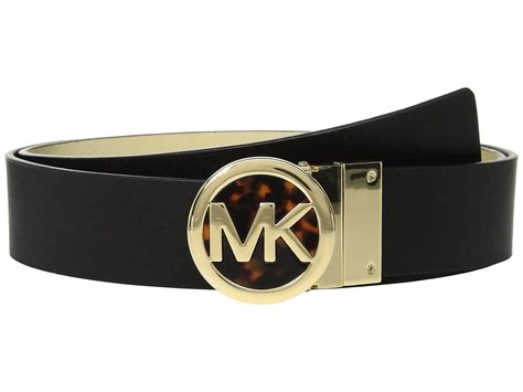 michael kors black shadow belt|michael kors leather belts women's.